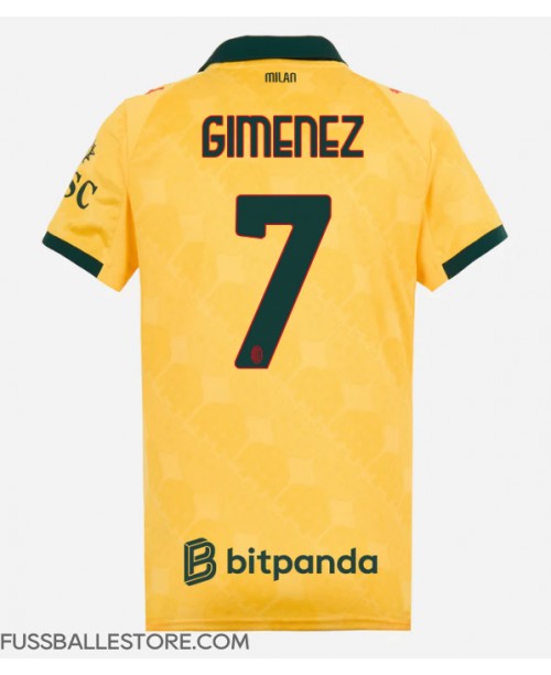 Günstige AC Milan Santiago Gimenez #7 3rd trikot Damen 2025-26 Kurzarm Günstige AC Milan Santiago Gimenez #7 3rd trikot Damen 2025-26 Kurzarm